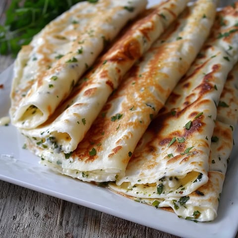 Turkish Filled Flatbread Gozleme with Cheese